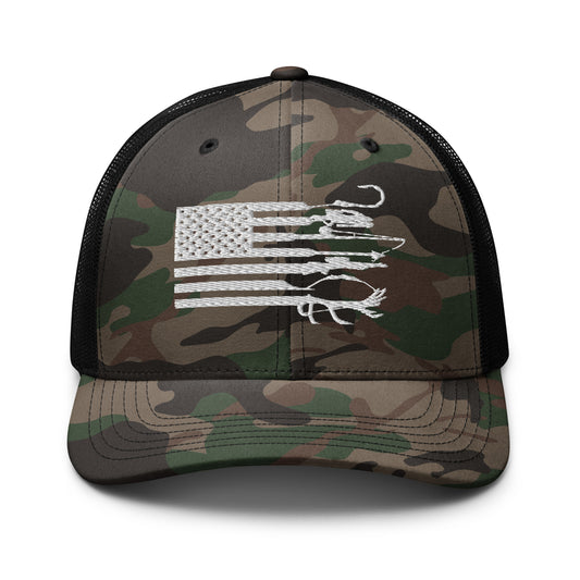 Camouflage trucker hat