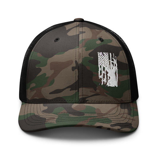 Camouflage trucker hat