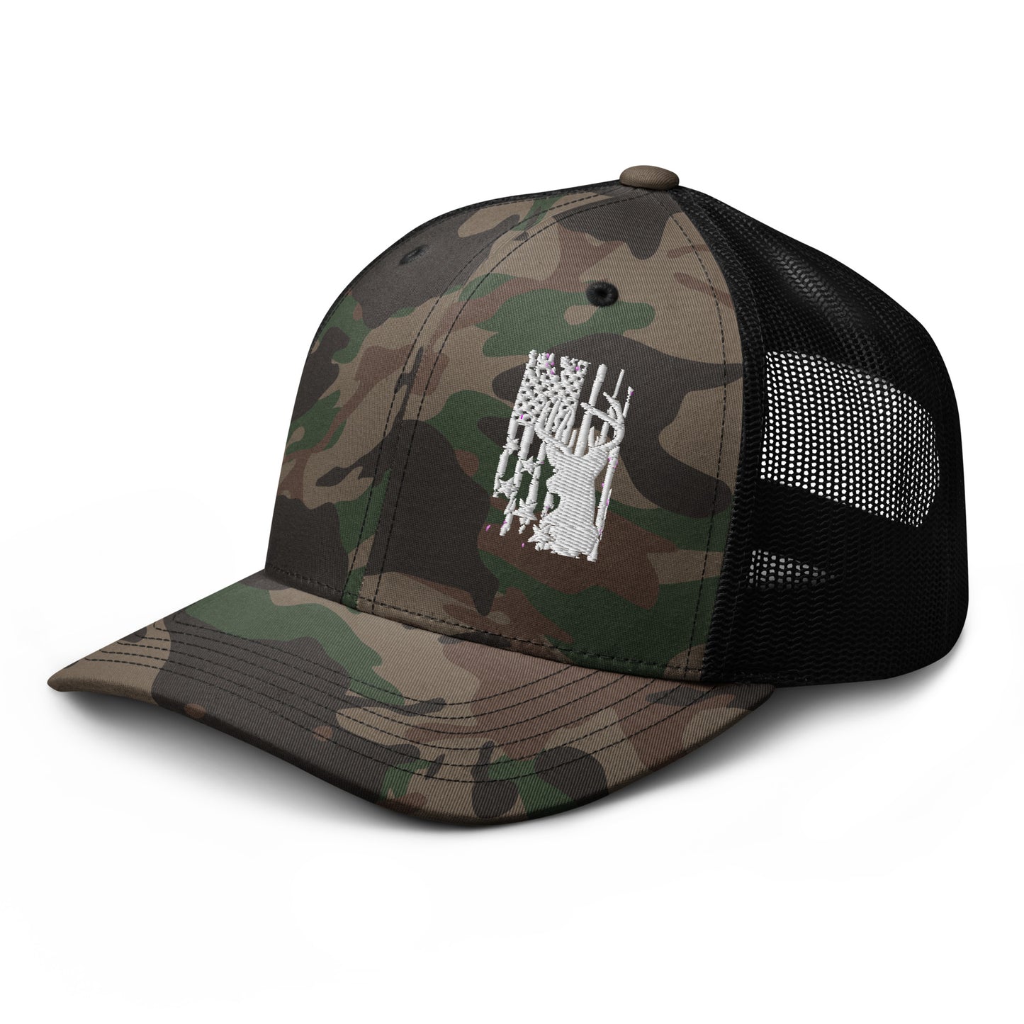 Camouflage trucker hat