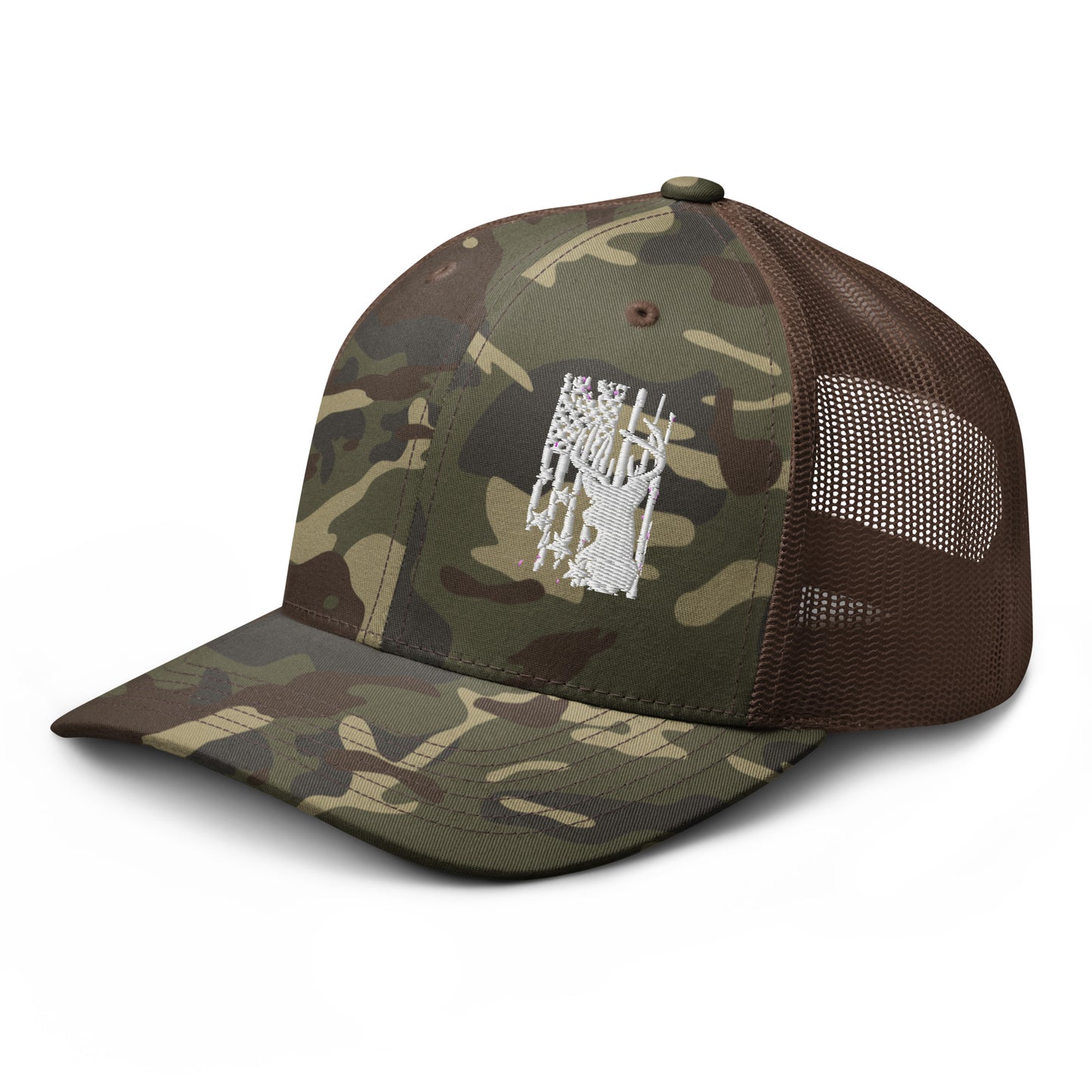 Camouflage trucker hat