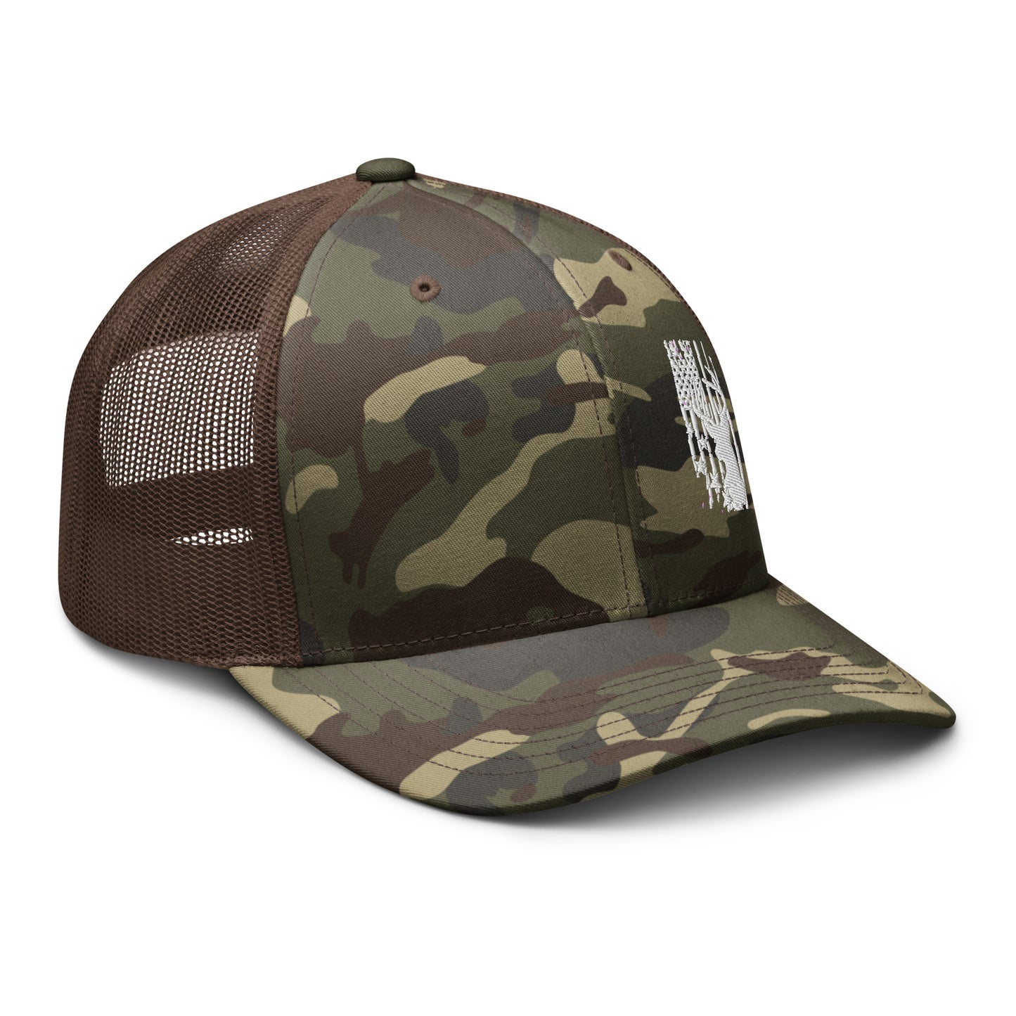 Camouflage trucker hat