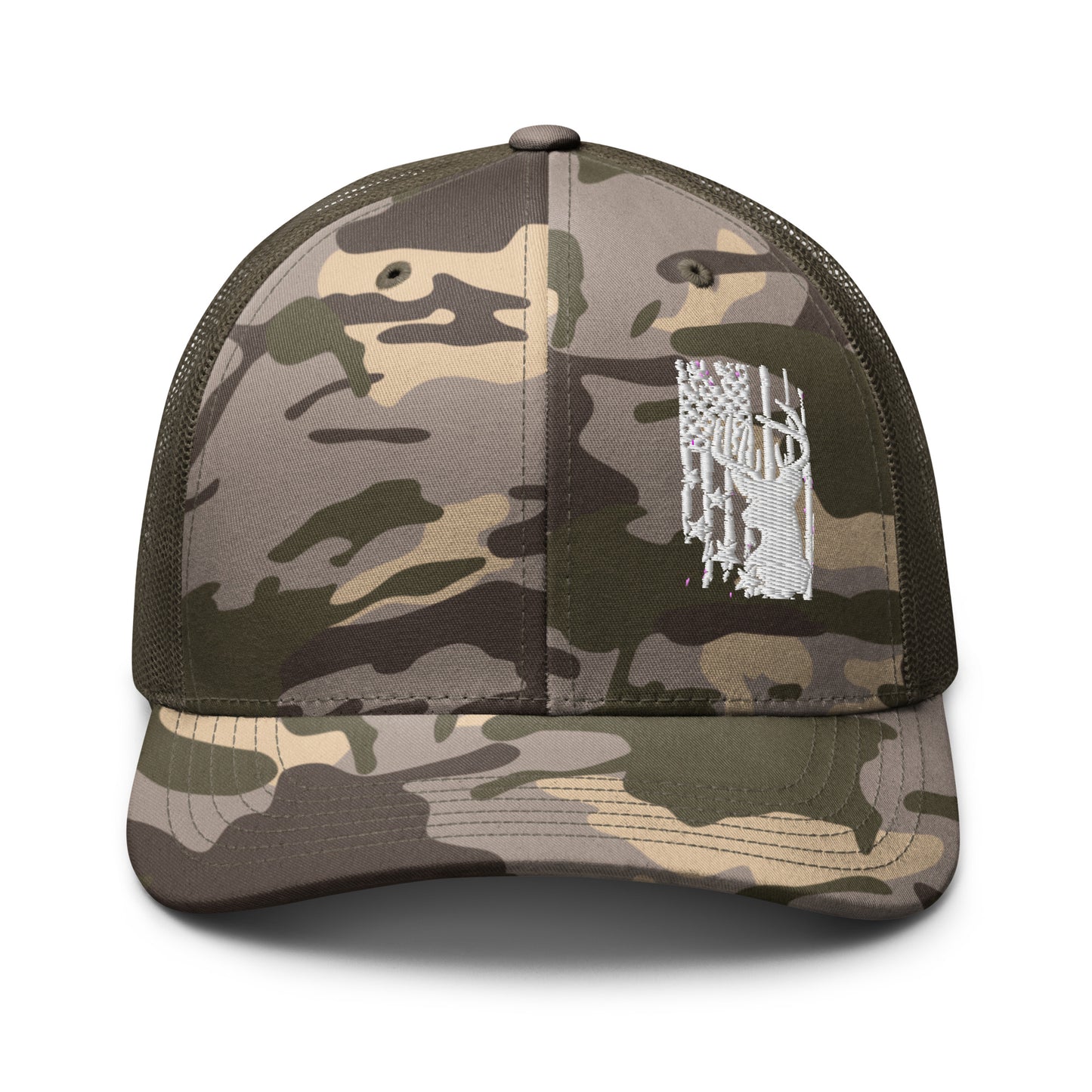 Camouflage trucker hat