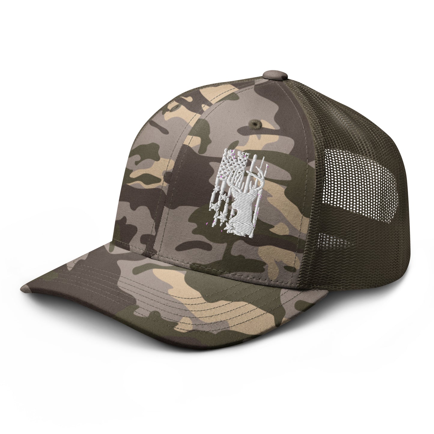 Camouflage trucker hat