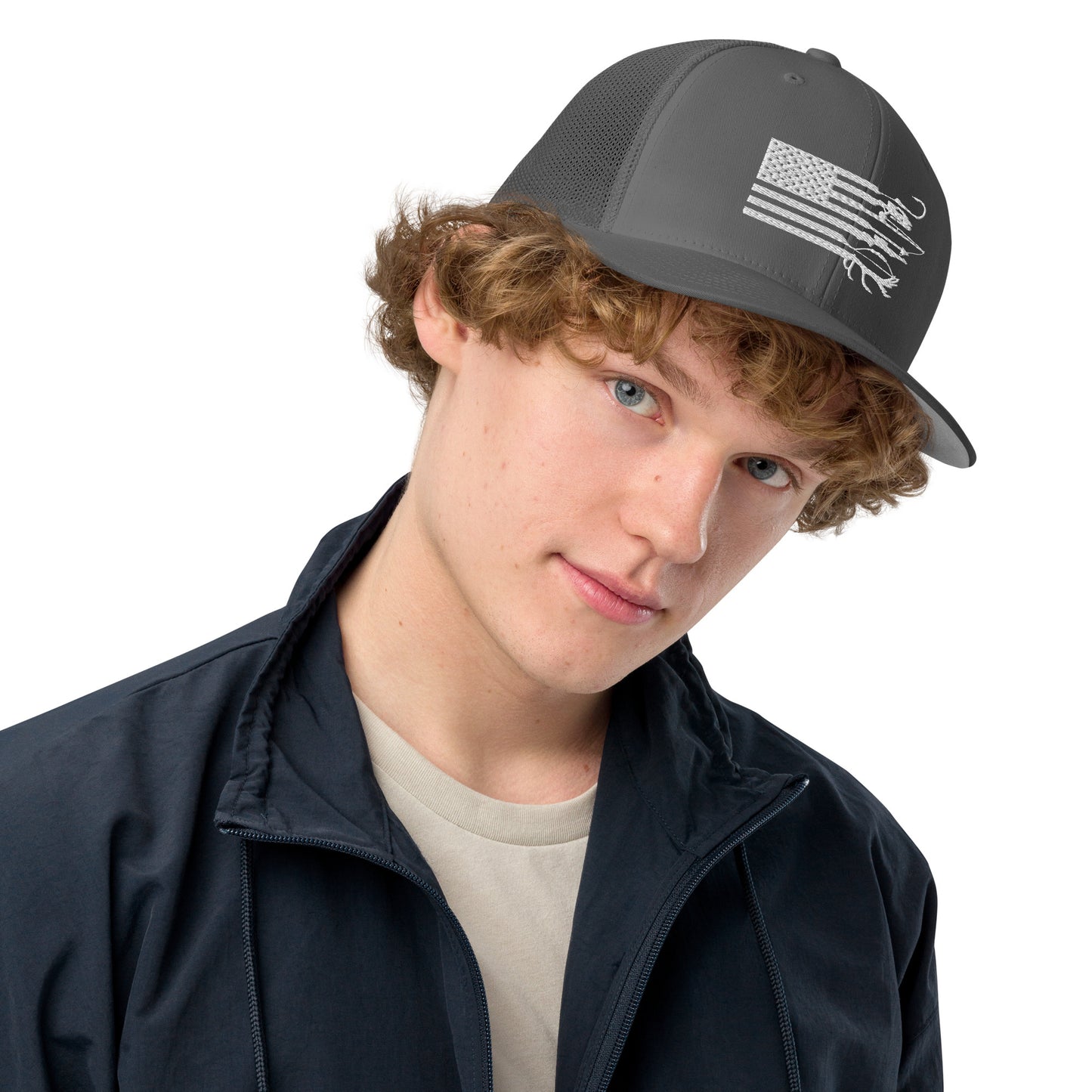 Closed-back trucker cap