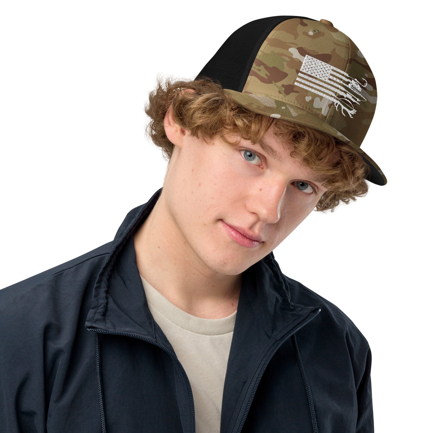 Closed-back trucker cap