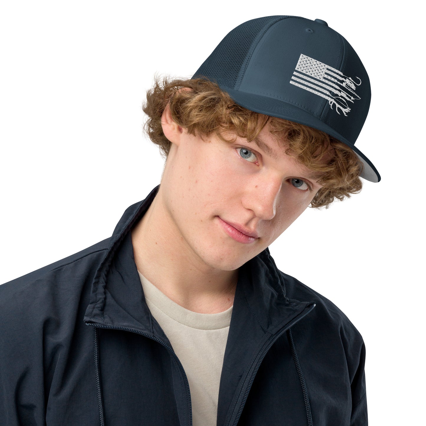 Closed-back trucker cap