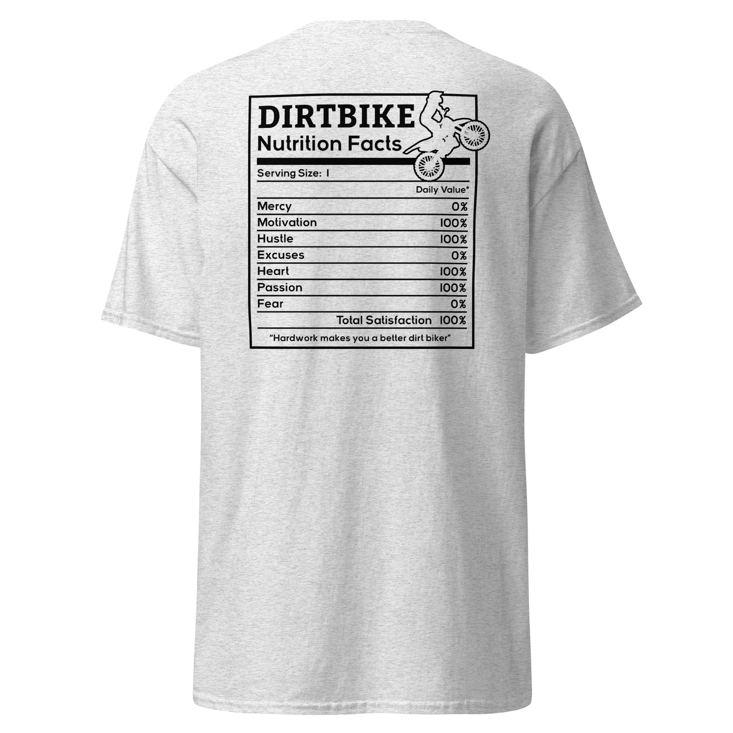 DirtBike Nutrition Facts Men's classic tee