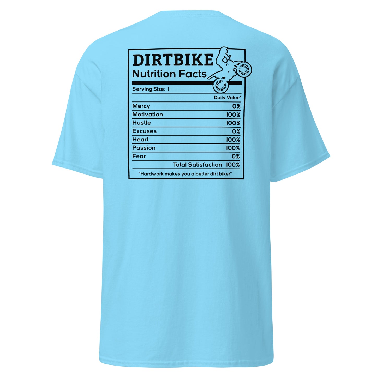 DirtBike Nutrition Facts Men's classic tee