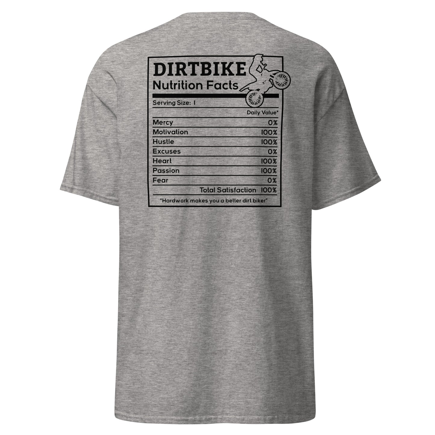 DirtBike Nutrition Facts Men's classic tee