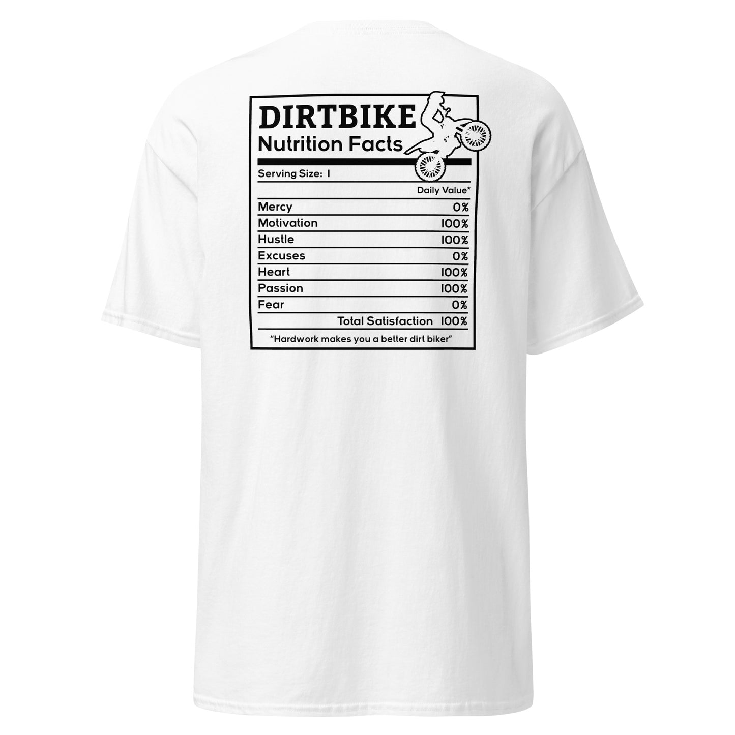 DirtBike Nutrition Facts Men's classic tee